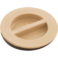 Flush Plug 1 1/2" With Gasket - Beige