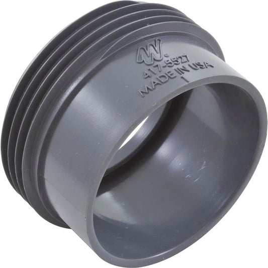 Pieza de cola, vía acuática, 50 mm de deslizamiento, sin ranura para junta tórica