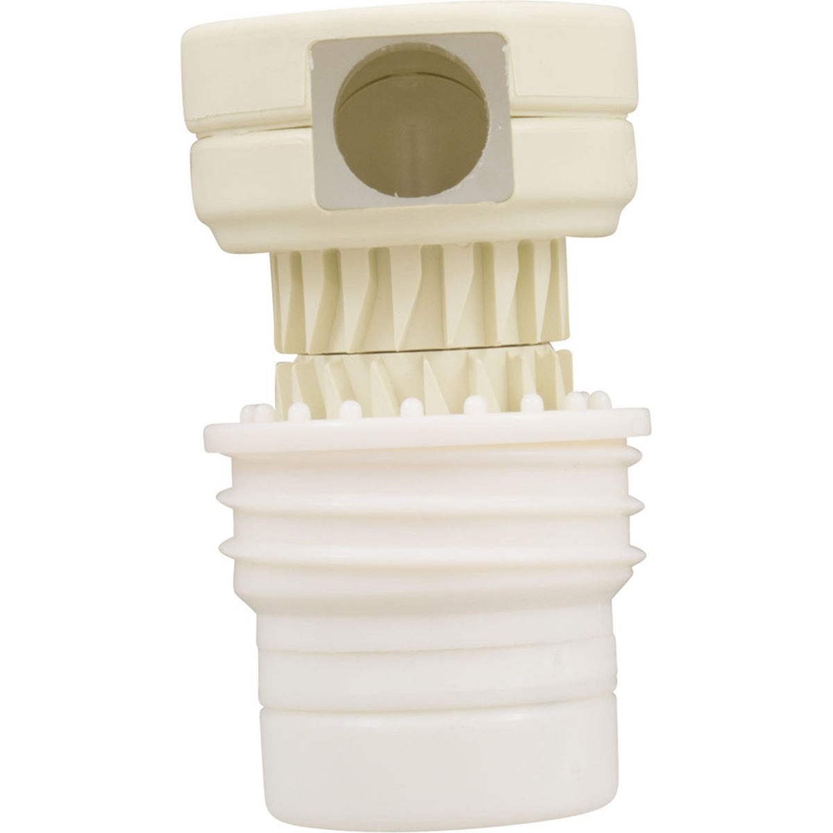 Zodiac High Flow Threaded Cleaning Head, Light Cream