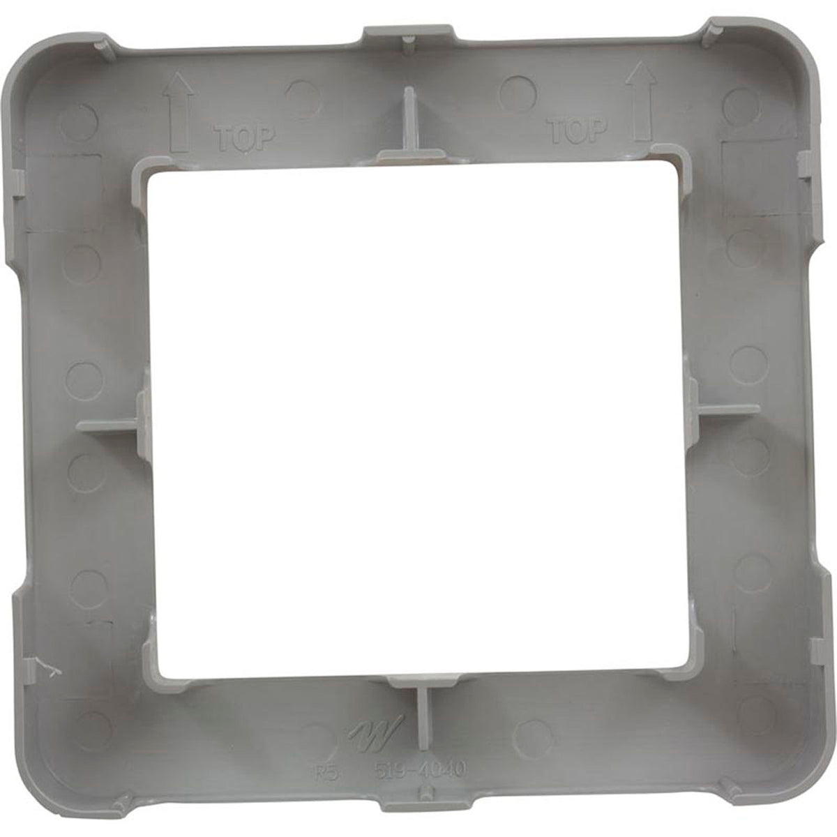 Trim Plate Plastic, Gray