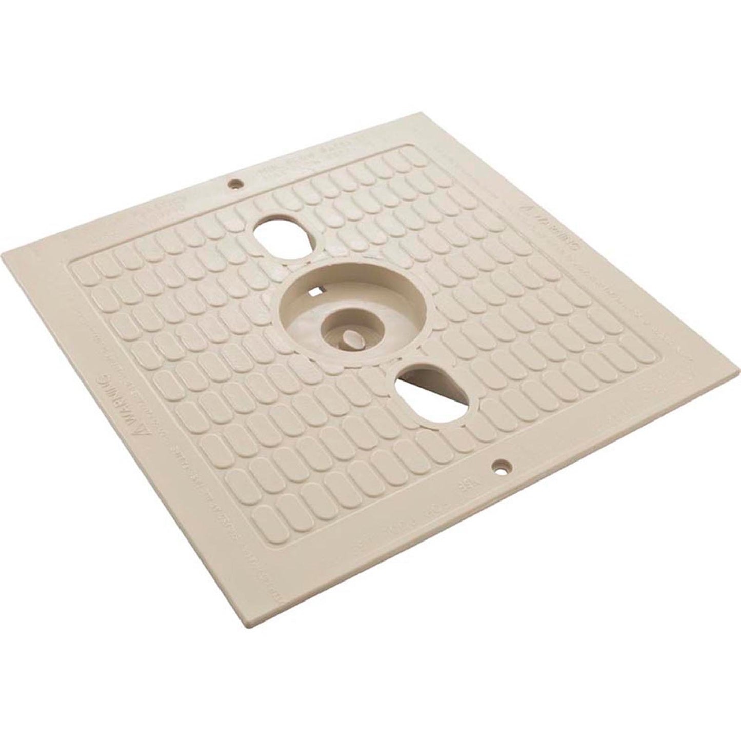 Couvercle carré, revêtement en vinyle pour écumoire enterrée - Beige