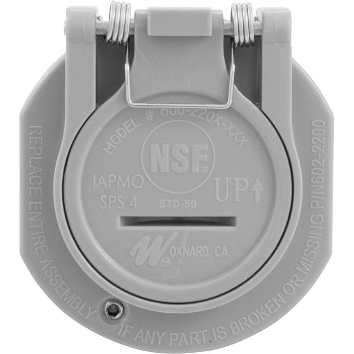 Vac Lock 1 1/2"Mpt - Gray