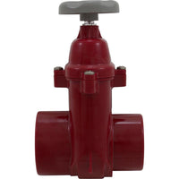 Gate Valve, 2 1/2"S X 2 1/2"Spg.-Red