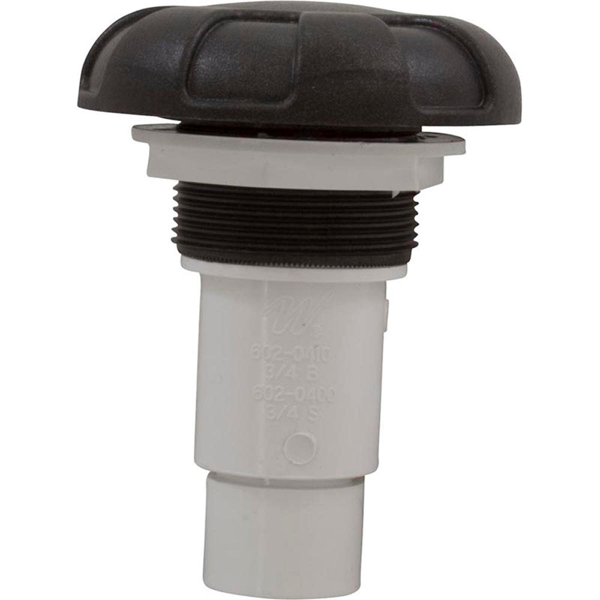 100% Shut Off Valve Assy. 3/4"S X 3/4"S 6 Spoke, Dk Slvr/Gray