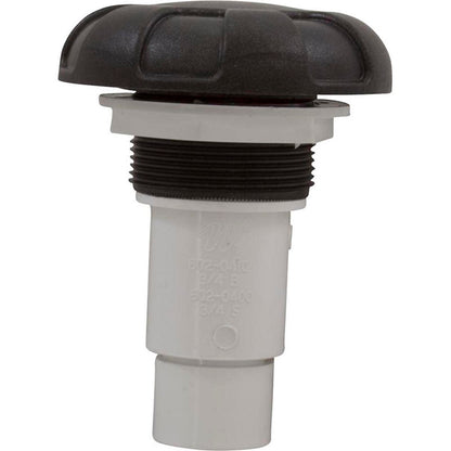 Conjunto de válvula de cierre al 100 % 3/4"SX 3/4"S 6 radios, plata oscura/gris