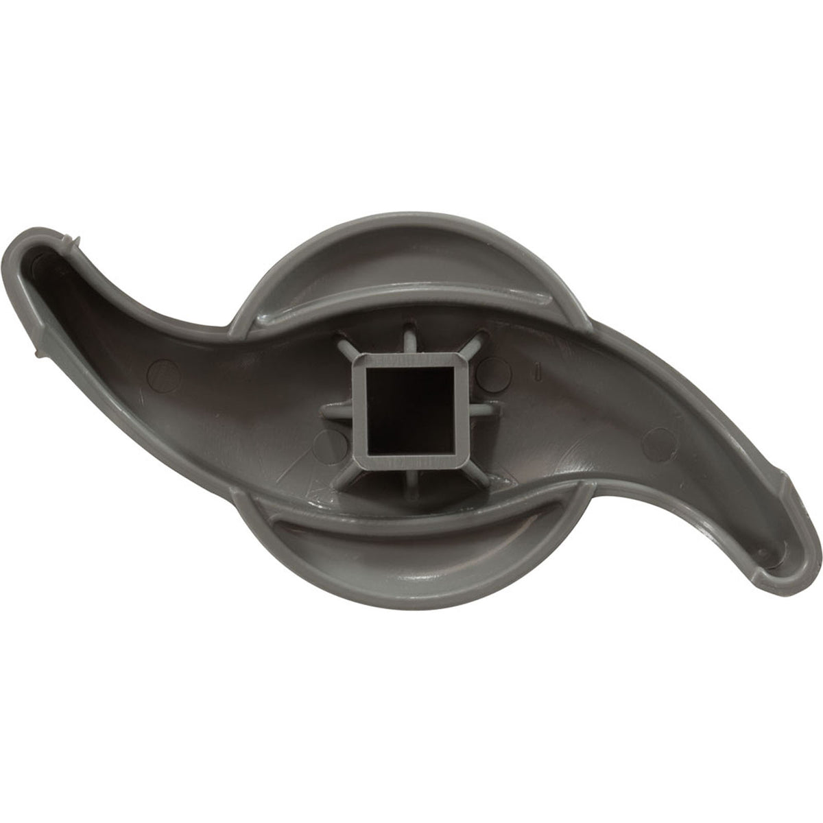 2" Top Access Valve, Smooth "S" Handle - Grey