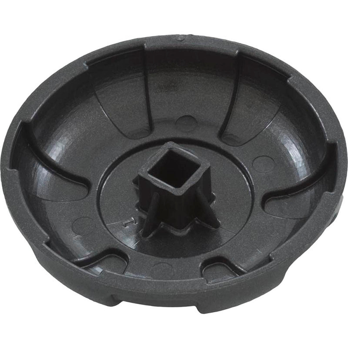Six Spoke Knob Dark Gray