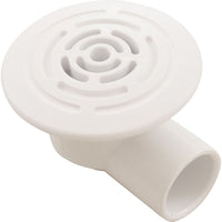 Large Face Lo Pro Drain Assembly, 1/2"S - White