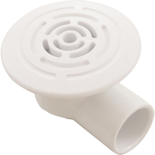 Large Face Lo Pro Drain Assembly, 1/2"S - White
