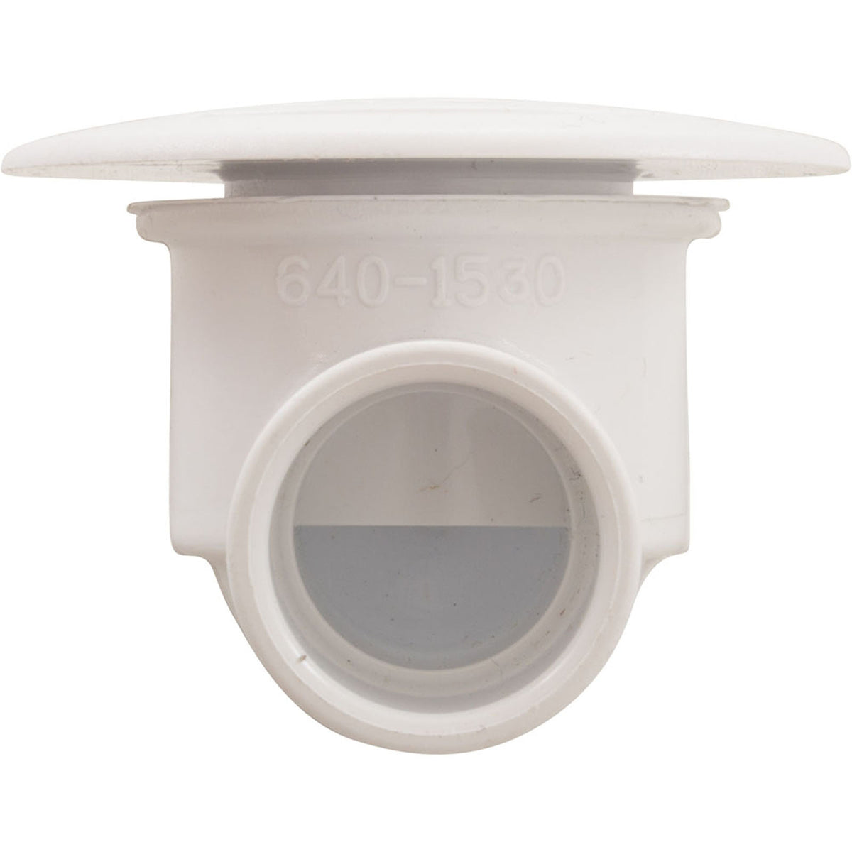 Large Face Lo Pro Drain Assembly, 1/2"S - White