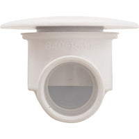 Large Face Lo Pro Drain Assembly, 1/2"S - White