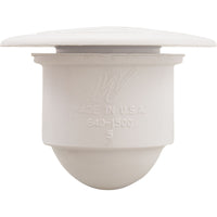 Large Face Lo Pro Drain Assembly, 1/2"S - White