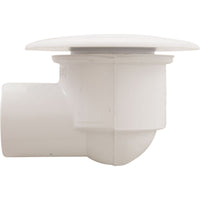 Large Face Lo Pro Drain Assembly, 1/2"S - White