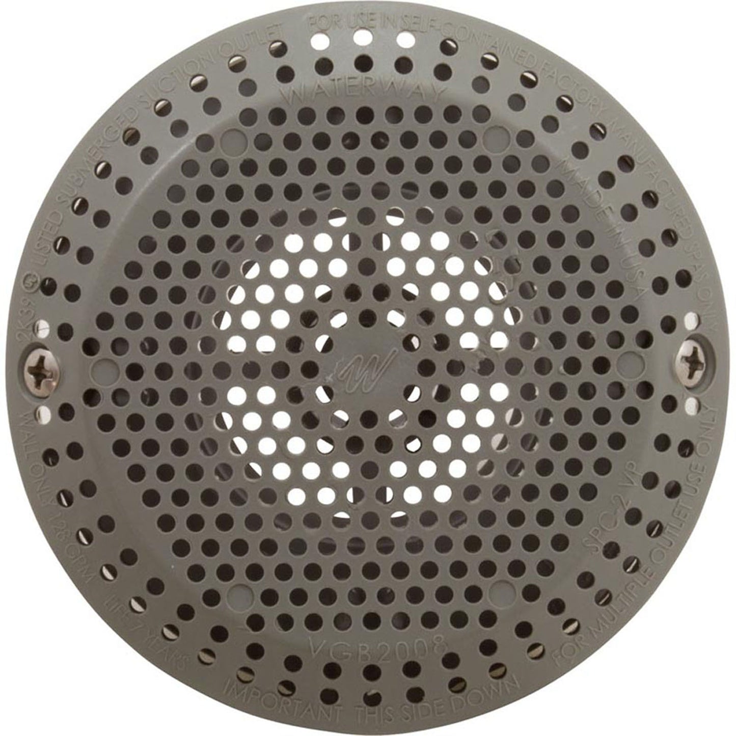 Spa portátil con succión Hi-Flo SPC-2VP, hexagonal de 1-1/2", gris