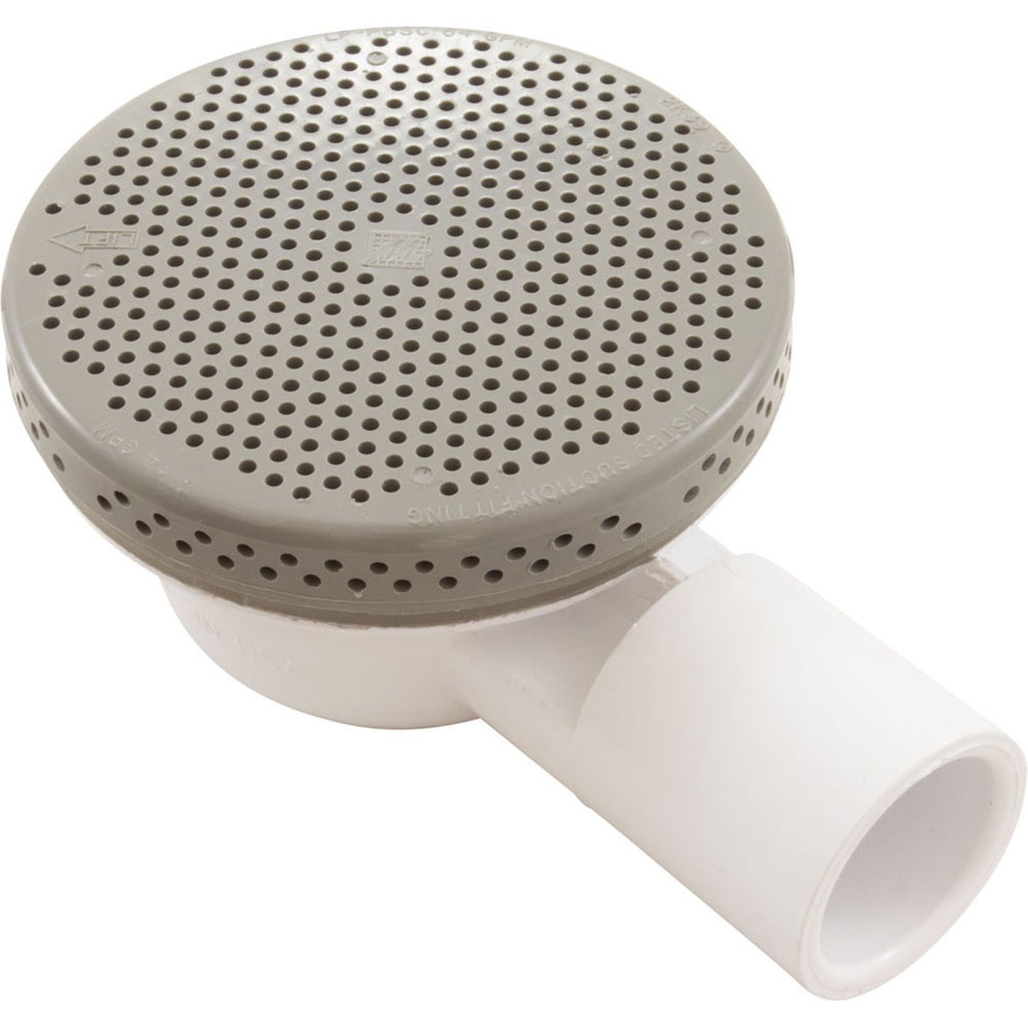 Drain Floor, 3/4"S, Plastic Gray