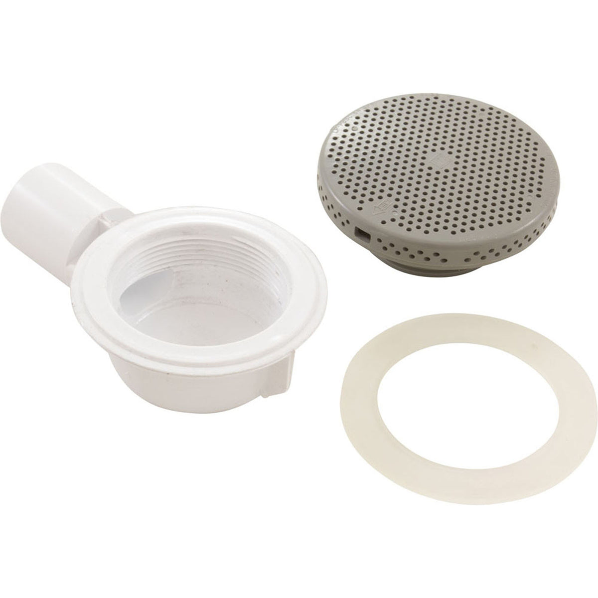 Drain Floor, 3/4"S, Plastic Gray