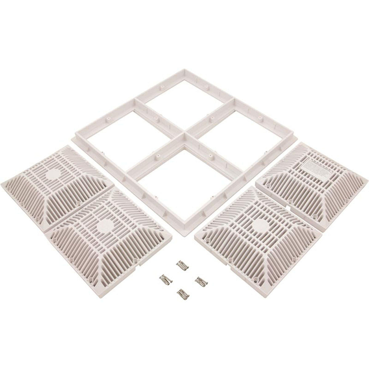 Pool Frame & Grate 18" X 18" ( 2011 ) - White