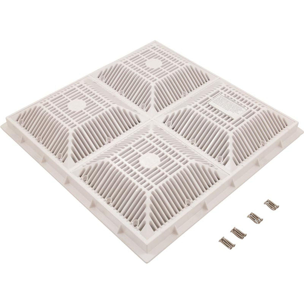 Pool Frame & Grate 18" X 18" ( 2011 ) - White