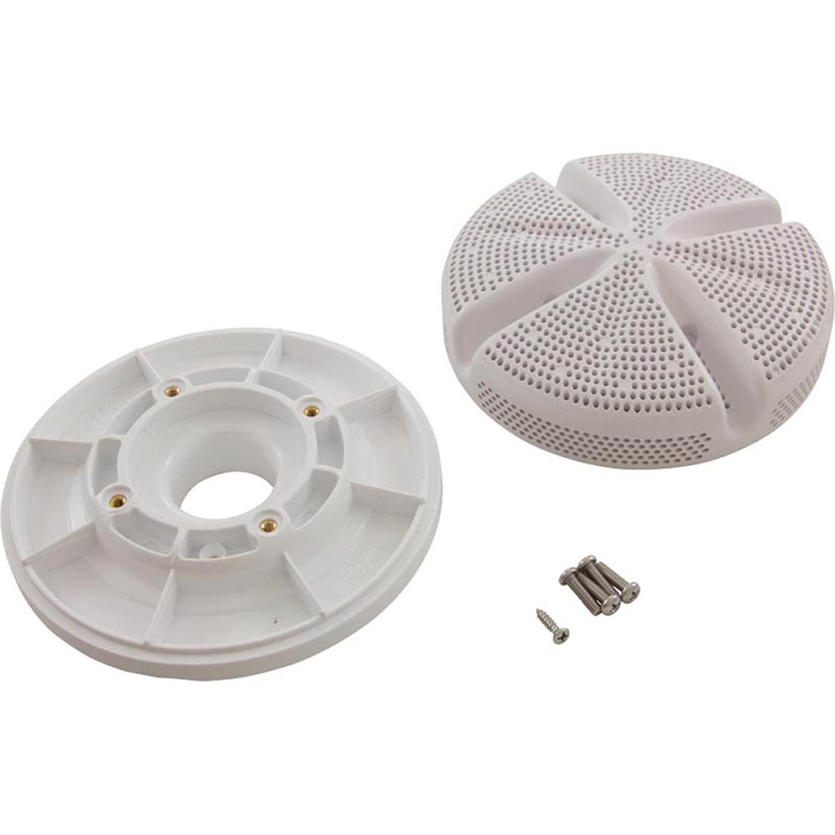6" Ultra Suction, 1.5"Thrd, White