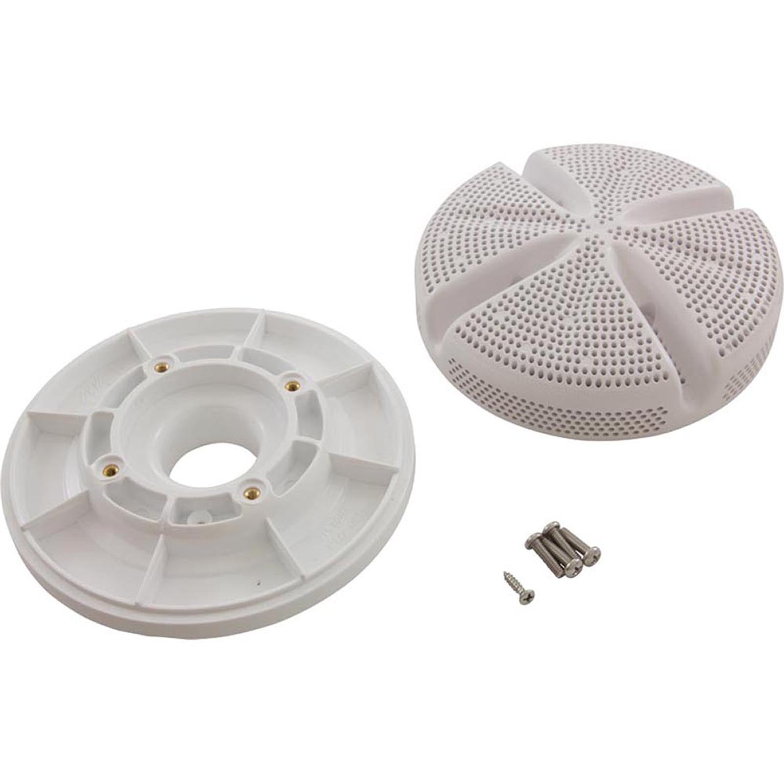6" Ultra Suction, 1.5"Thrd, White