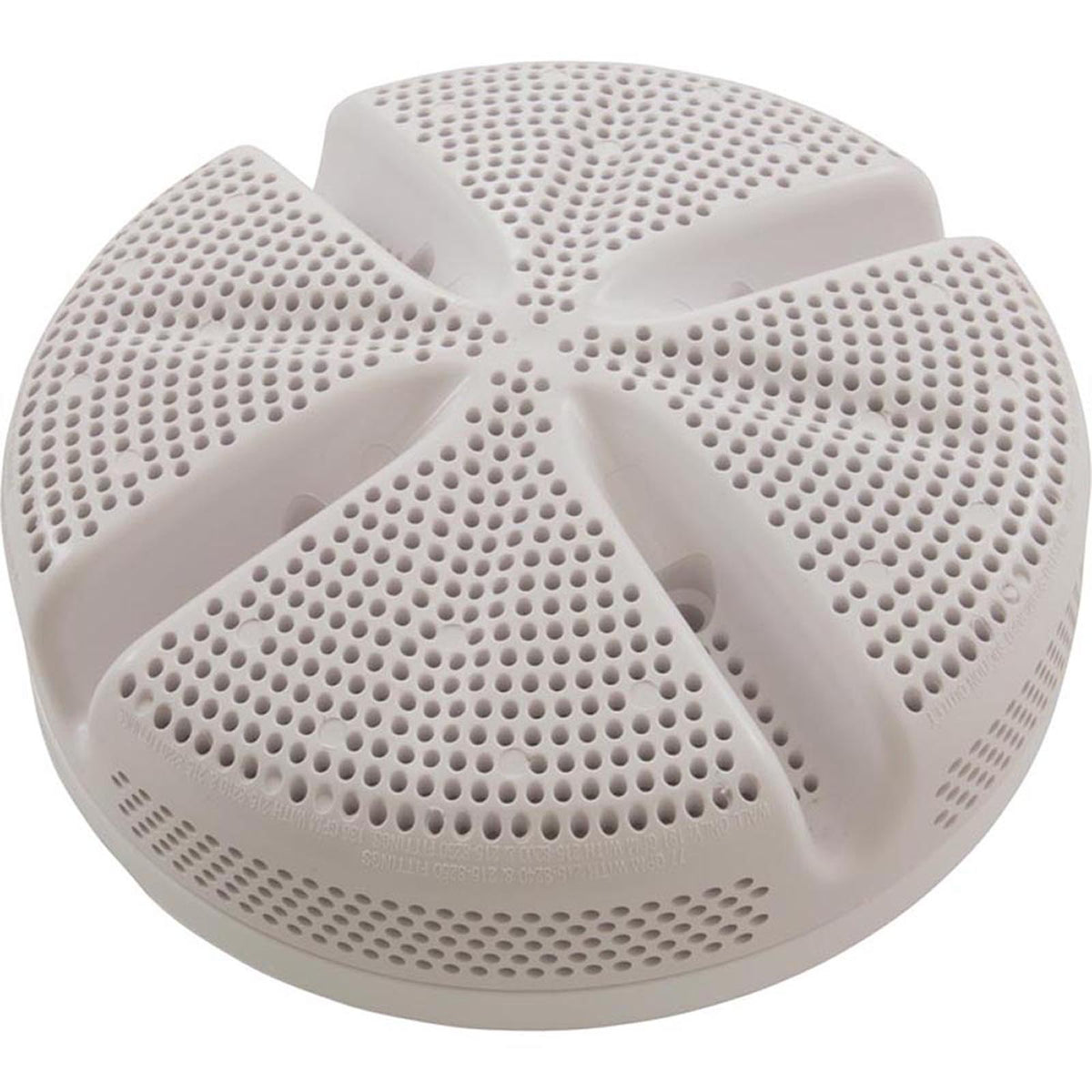 6" Ultra Suction, 1.5"Thrd, White
