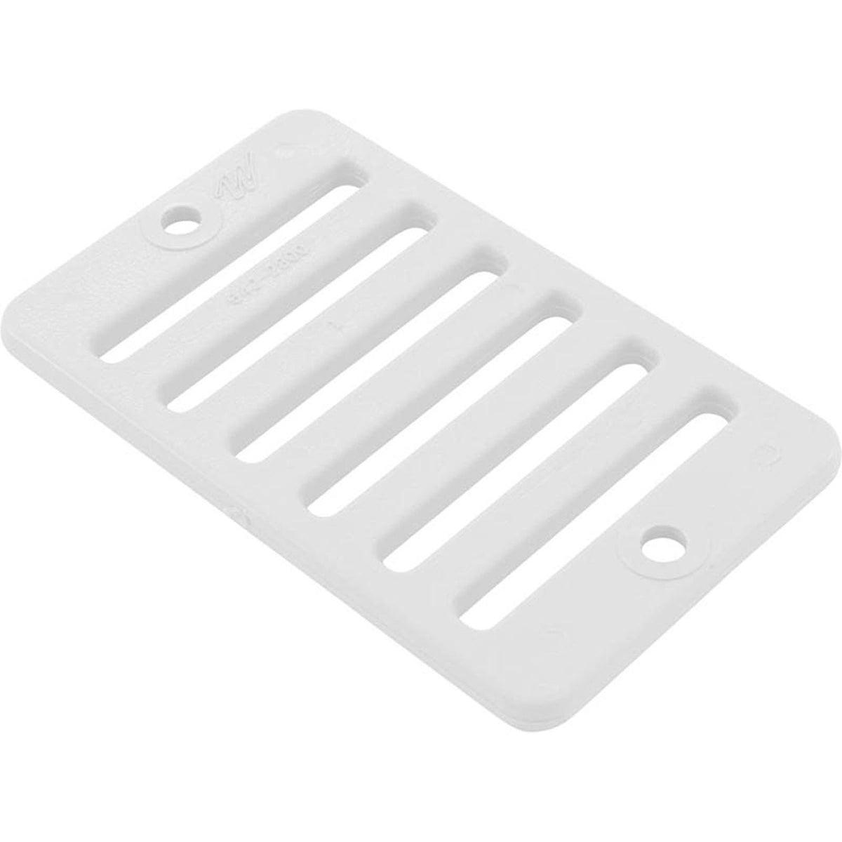 2"X 4" Deck/Gutter Drain Grate-White