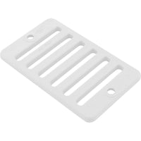 2"X 4" Deck/Gutter Drain Grate-White