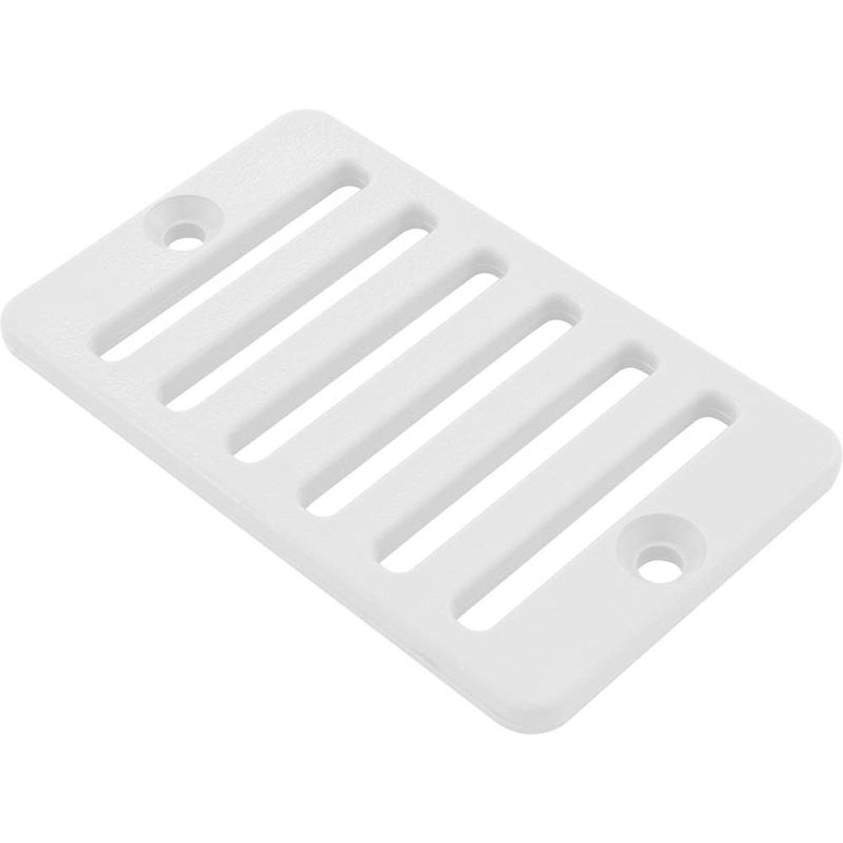 2"X 4" Deck/Gutter Drain Grate-White