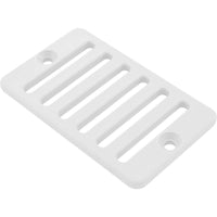 2"X 4" Deck/Gutter Drain Grate-White