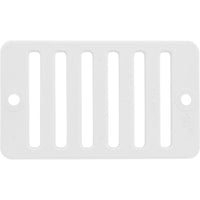 2"X 4" Deck/Gutter Drain Grate-White
