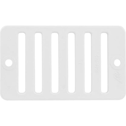 2"X 4" Deck/Gutter Drain Grate-White