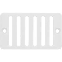 2"X 4" Deck/Gutter Drain Grate-White