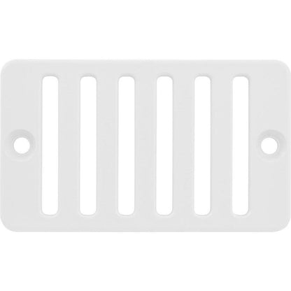 2"X 4" Deck/Gutter Drain Grate-White