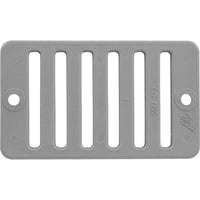 2"X4" Deck/Gutter Drain Grate-Gray