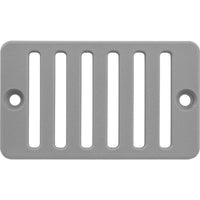 2"X4" Deck/Gutter Drain Grate-Gray