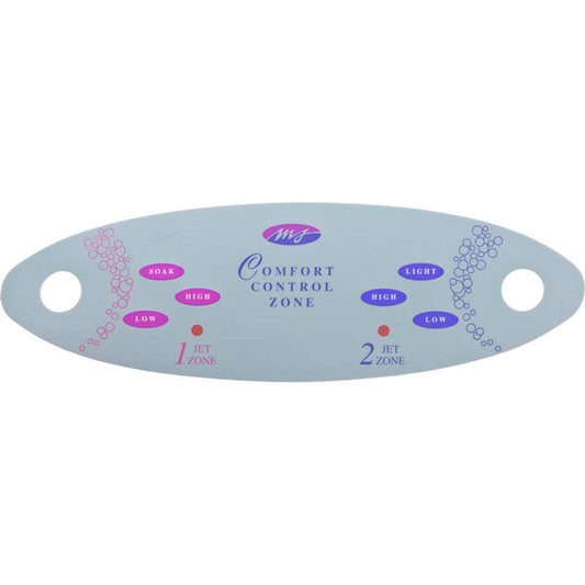 Overlay, Marquis Spa Mts Ii, 6 Button (650-0371 Panel)