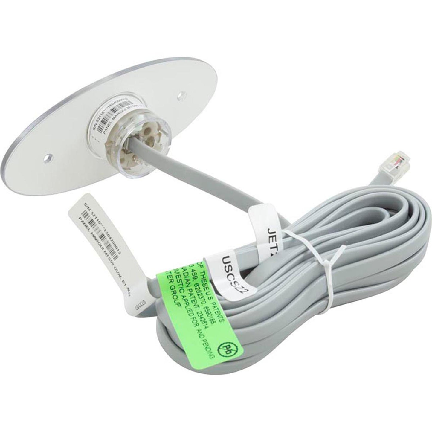 Topside, Marqui Spas, 1 bouton, petit ovale, sans étiquette, n° 2