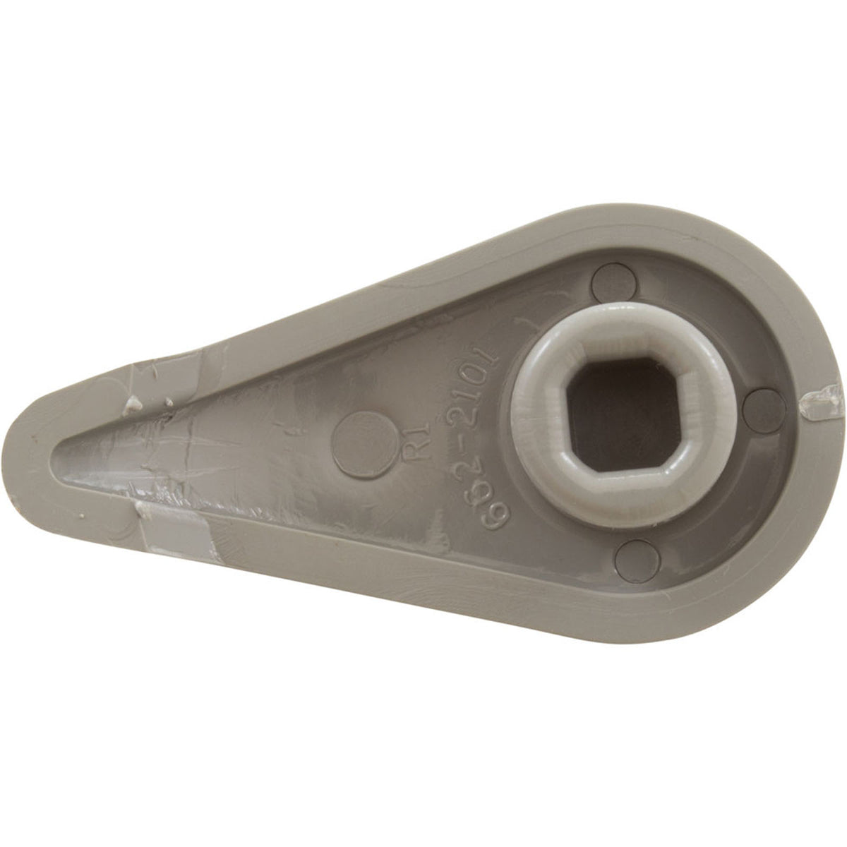 Handle, 1"Curved Top Access Air Control, Gray
