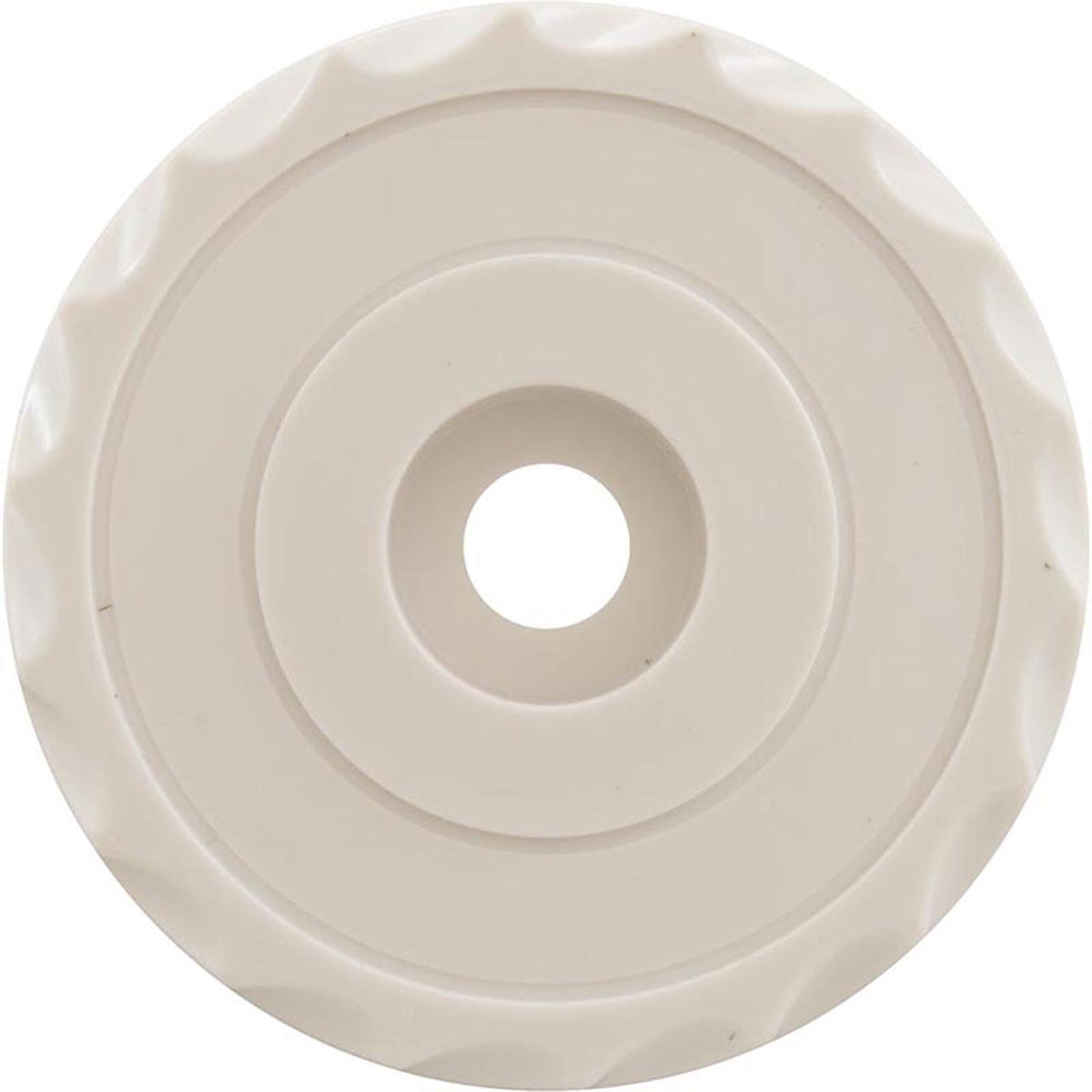 Knob, Waterway, F.A.S., 1" Scalloped, White