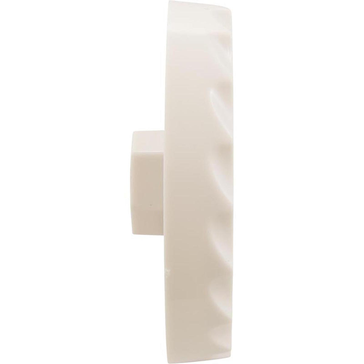 Knob, Waterway, F.A.S., 1" Scalloped, White