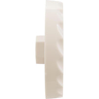 Knob, Waterway, F.A.S., 1" Scalloped, White