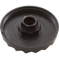 Knob, Waterway, F.A.S., 1" Scalloped, Black