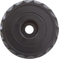 Knob, Waterway, F.A.S., 1" Scalloped, Black