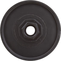 Knob, Waterway, F.A.S., 1" Scalloped, Black