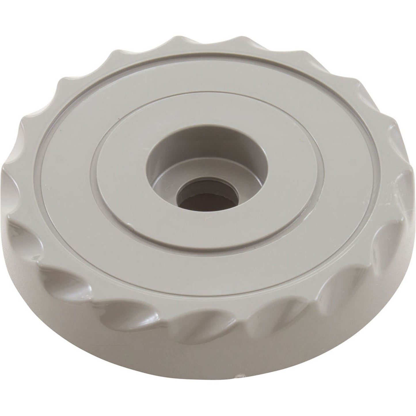 Knob, Waterway, F.A.S., 1" Scalloped, Gray