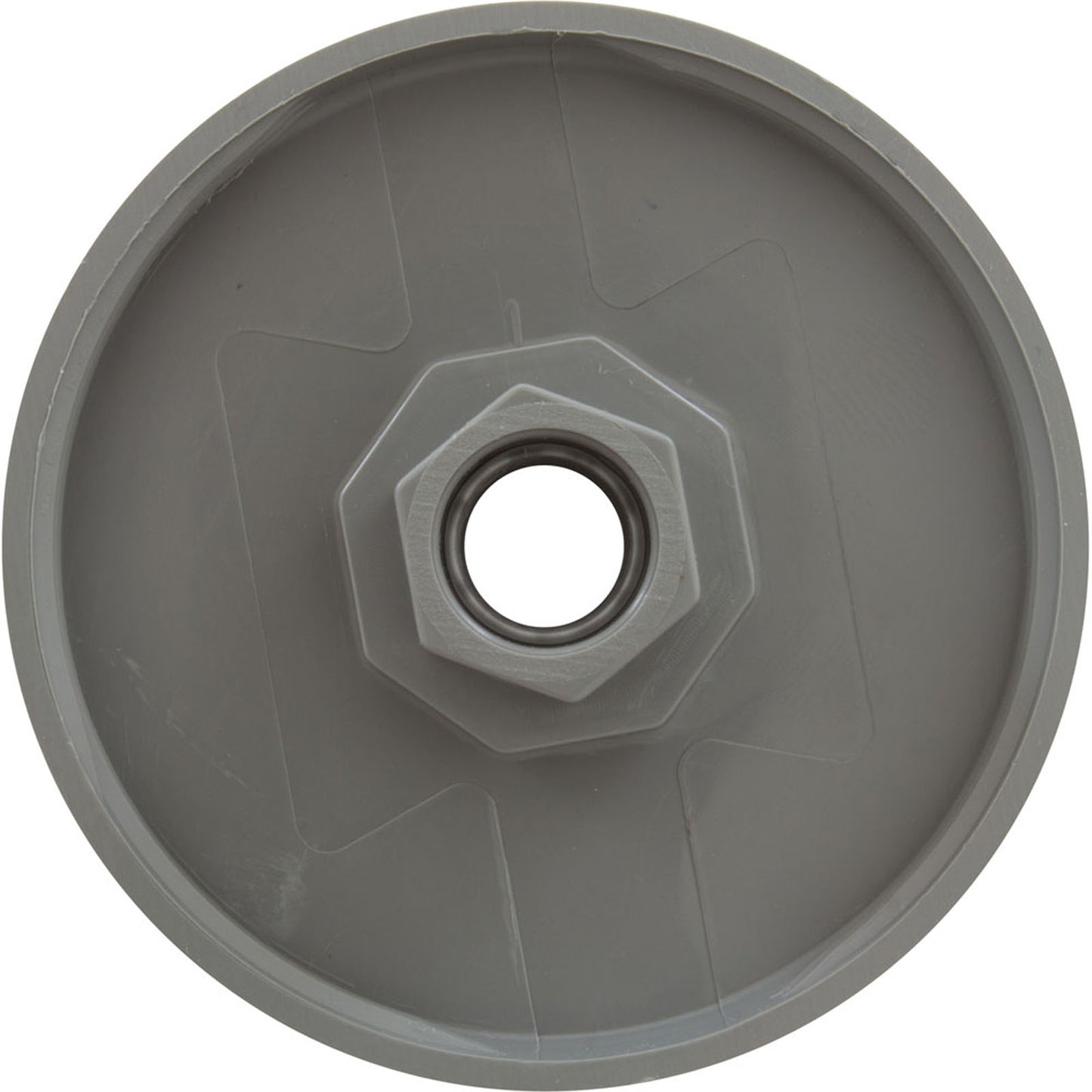 Knob, Waterway, F.A.S., 1" Scalloped, Gray