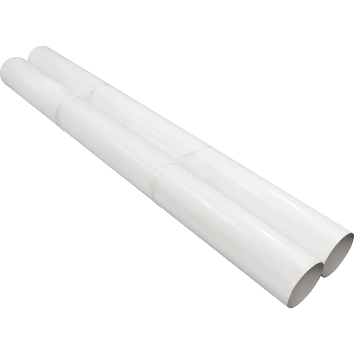 Cut Extruded Pvc Pipe, 7.75" Od X 7.50" Id X 15 Ft.