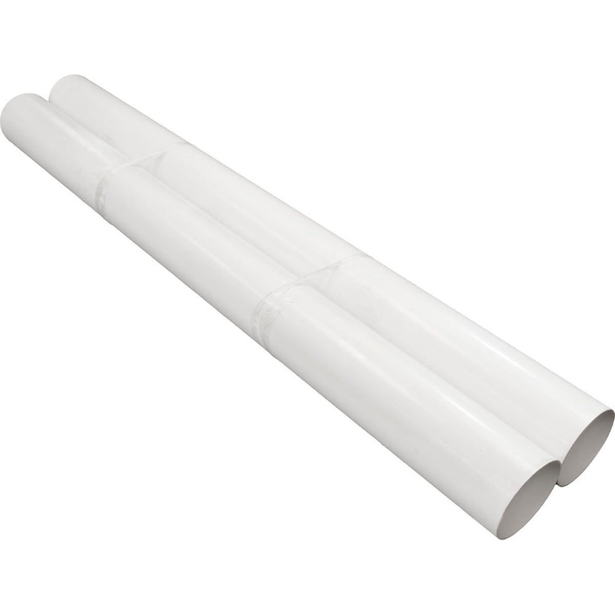 Cut Extruded Pvc Pipe, 7.75" Od X 7.50" Id X 15 Ft.