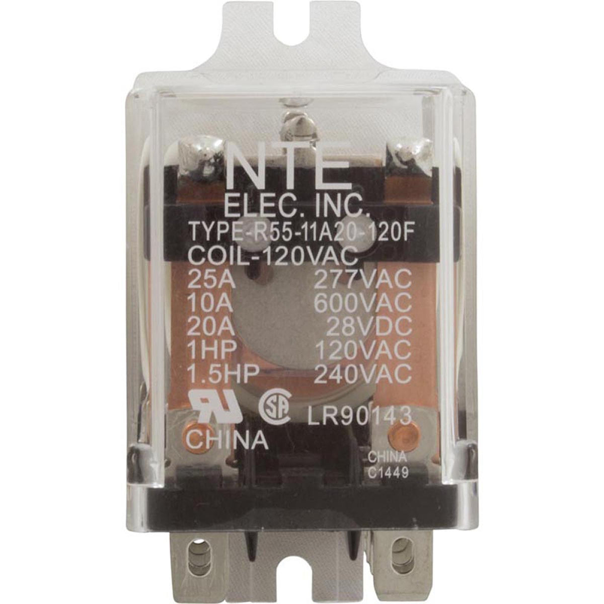 Relay, Top Flange-Mount 120Vac 20Amp(Kuhp-5A51-120)