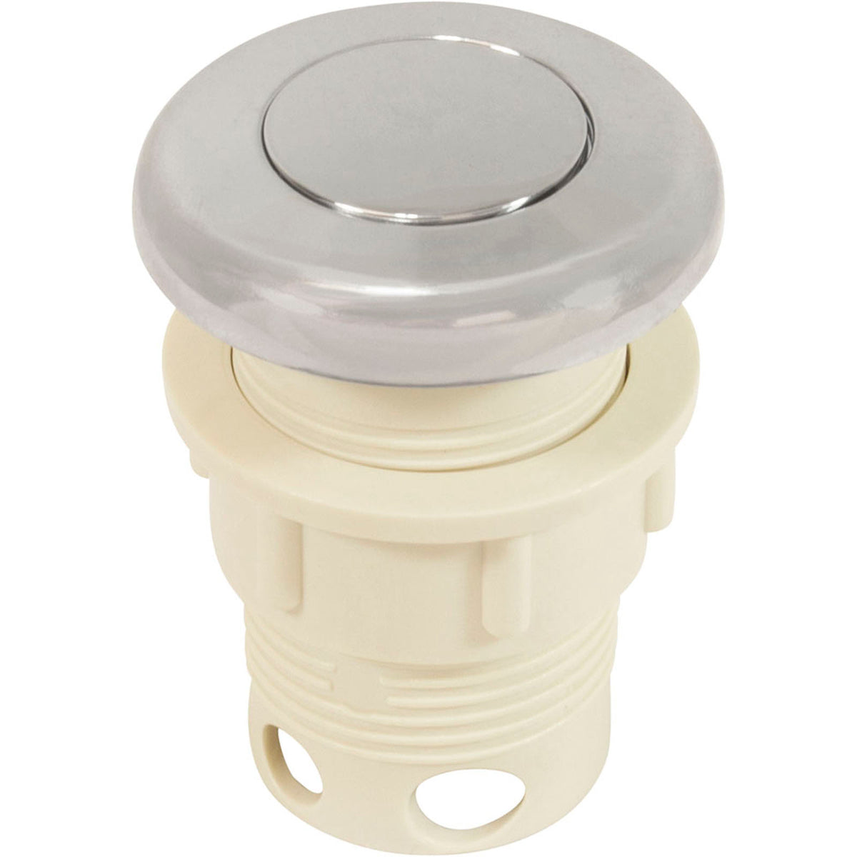 Air Button Assembly 1-3/4" X 2-7/8" W/Nut, Chrome